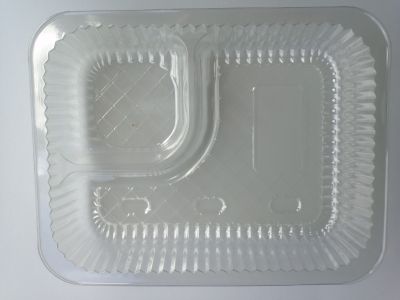 Nacho-Trays/Schalen klein mit Dipfach klar- 500 Stück Maße: 150 × 115 × 40 mm