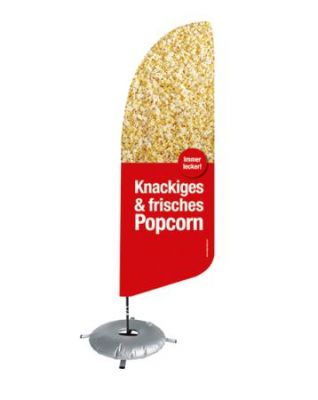 Beachflag Popcorn Höhe 3 m