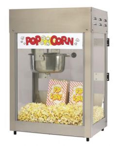 Popcornmaschine  Titan Edelstahl 6 Oz